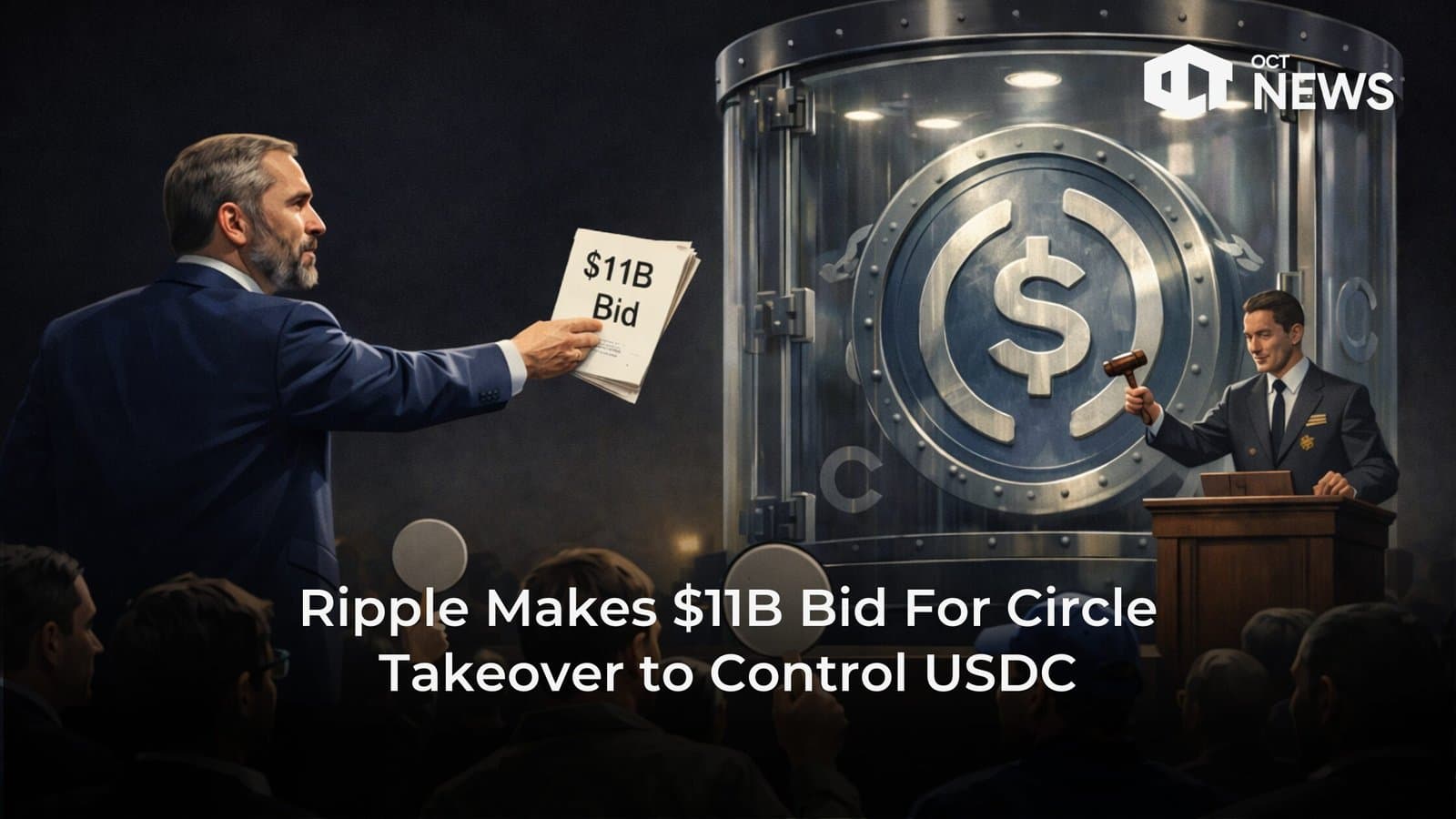 Ripple Makes $11B Bid For Circle Takeover to Control USDC image