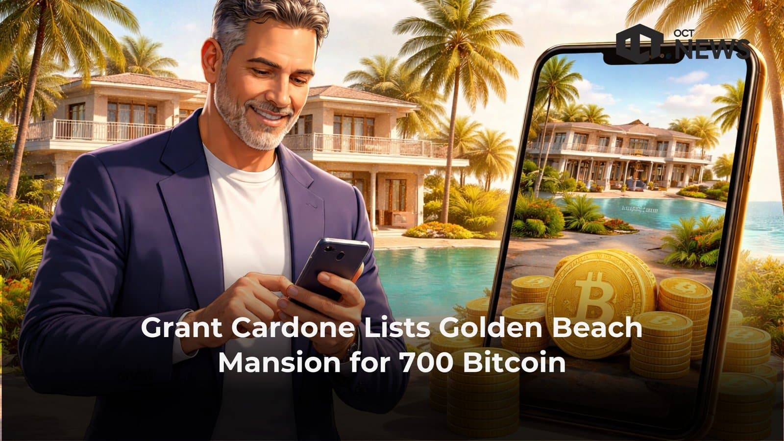 Grant Cardone Lists Golden Beach Mansion for 700 Bitcoin image