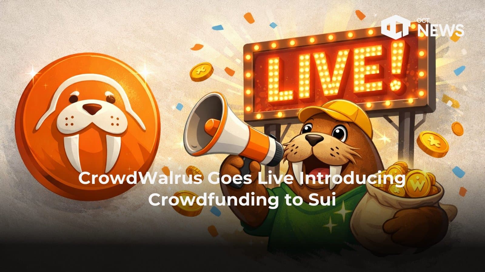 CrowdWalrus Goes Live Introducing Crowdfunding to Sui image