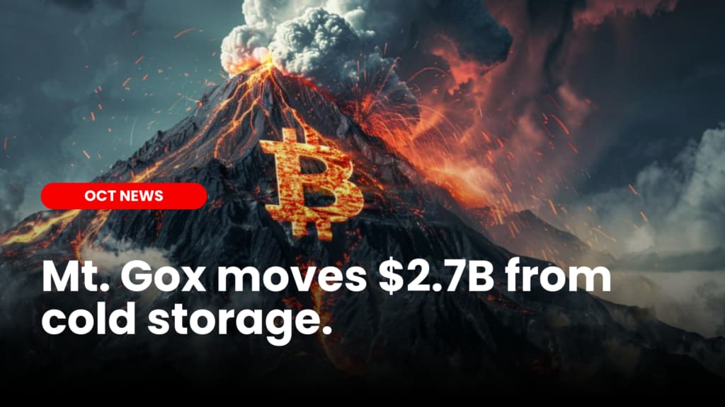Mt.Gox moves $2.7B from cold storage