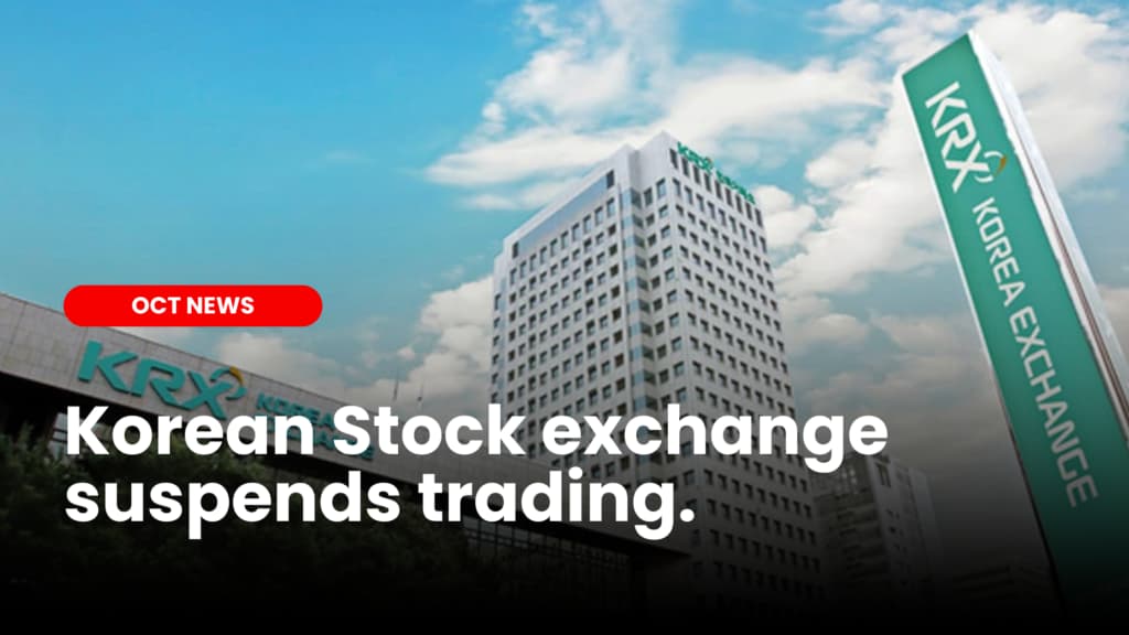 Korean Stock Exchange suspends trading