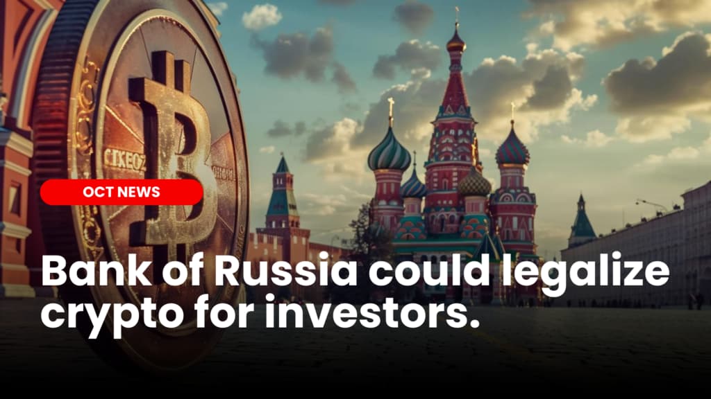 Bank of Russia could legalize crypto for investors