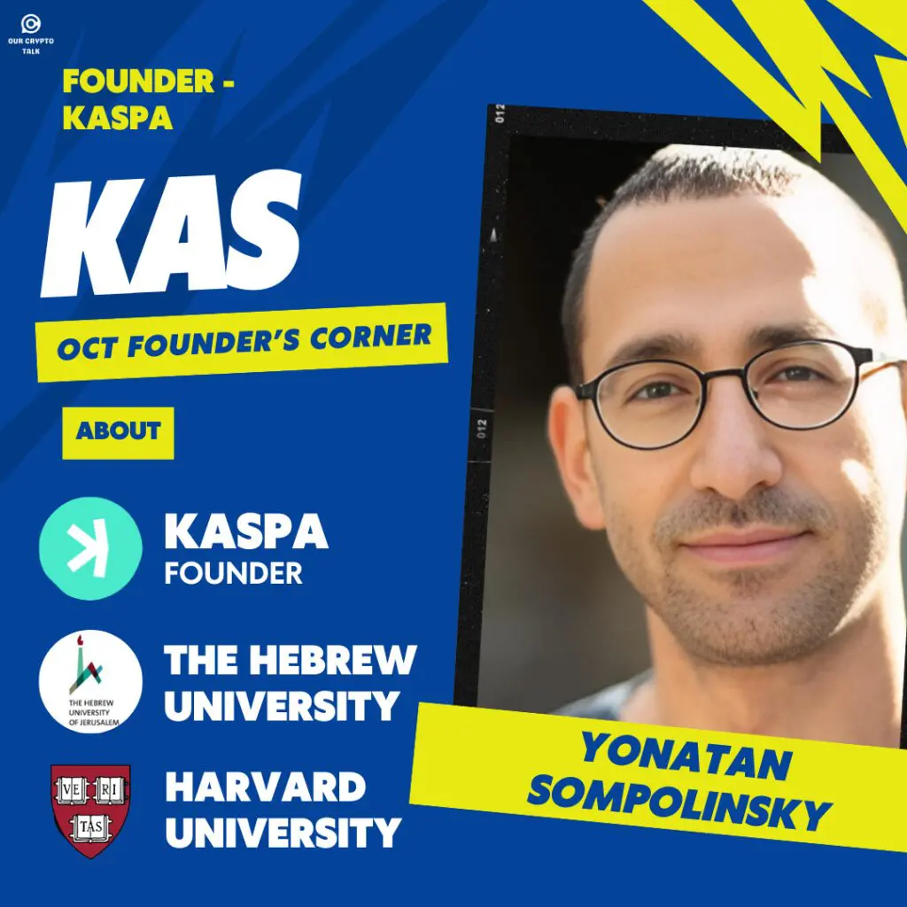 Founder’s Corner Kaspa: Yonatan Sompolinsky image
