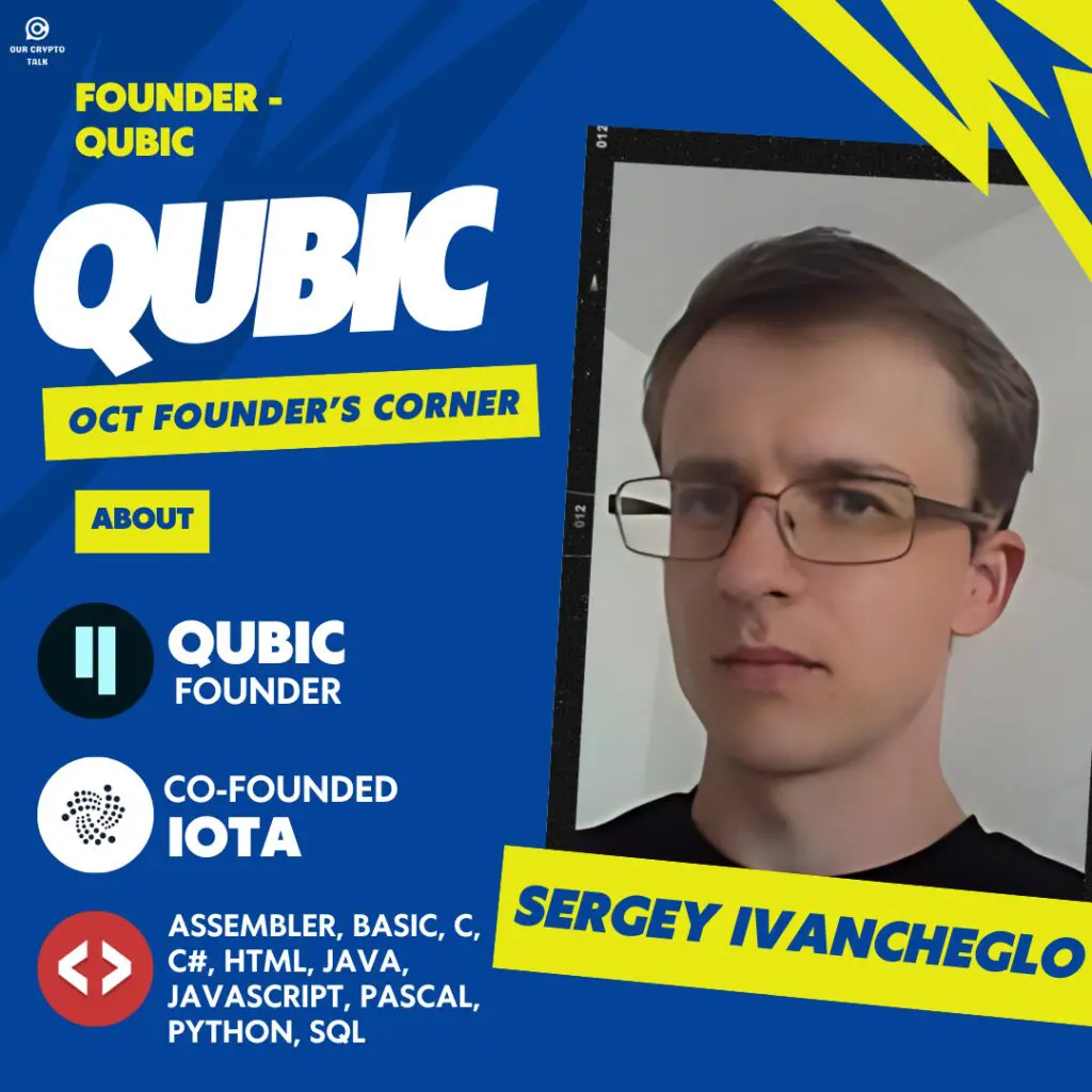 Founder’s Corner QUBIC : Sergey Ivancheglo image