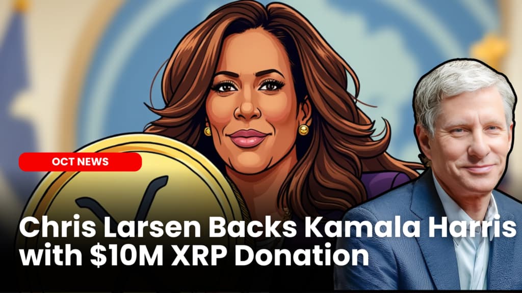 Ripple Co-Founder Backs Kamala Harris with $10M XRP Donation