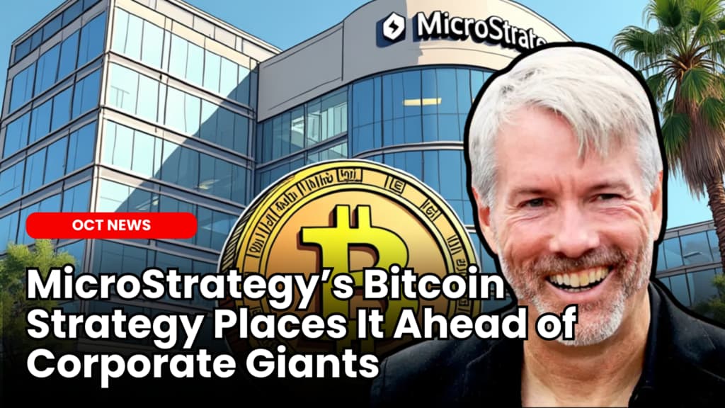 MicroStrategy’s Bitcoin Strategy Places It Ahead of Corporate Giants