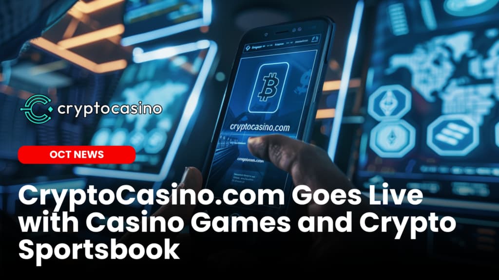 CryptoCasino.com Goes Live with Casino Games and Crypto Sportsbook