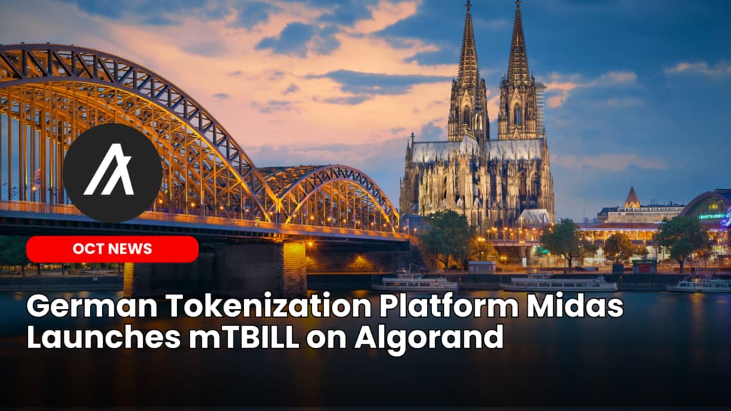 German Tokenization Platform Midas Launches mTBILL on Algorand