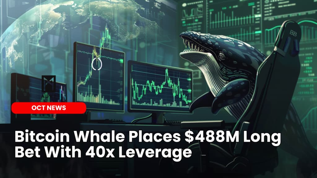 Bitcoin Whale Places $488M Long Bet With 40x Leverage