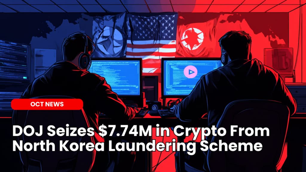 DOJ Seizes $7.74M in Crypto From North Korea Laundering Scheme image