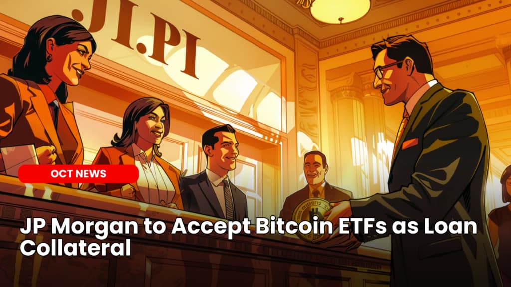 JP Morgan to Accept Bitcoin ETFs as Loan Collateral