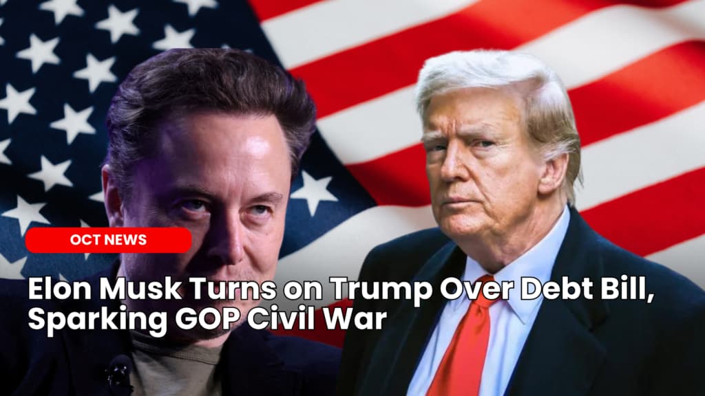 Elon Musk Turns on Trump Over Debt Bill, Sparking GOP Civil War image