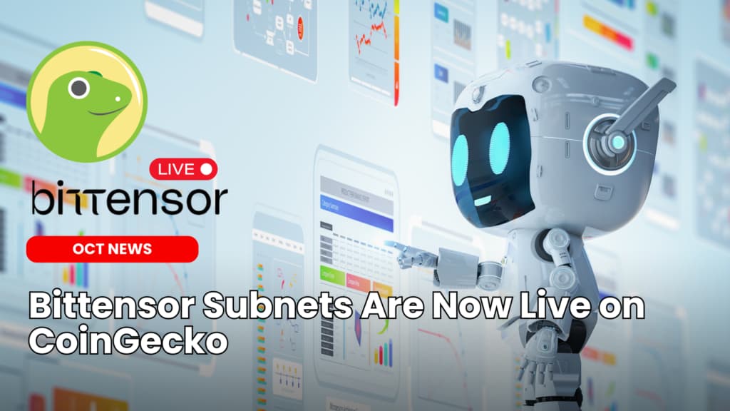 Bittensor Subnets Are Now Live on CoinGecko image