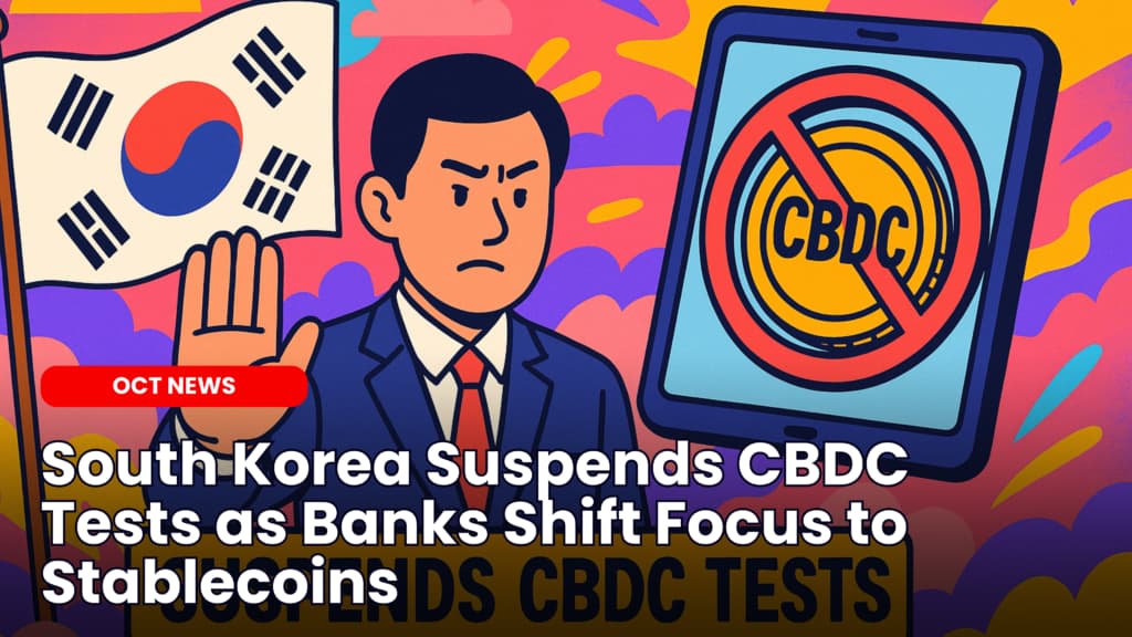 South Korea Suspends CBDC Tests as Banks Shift Focus to Stablecoins image