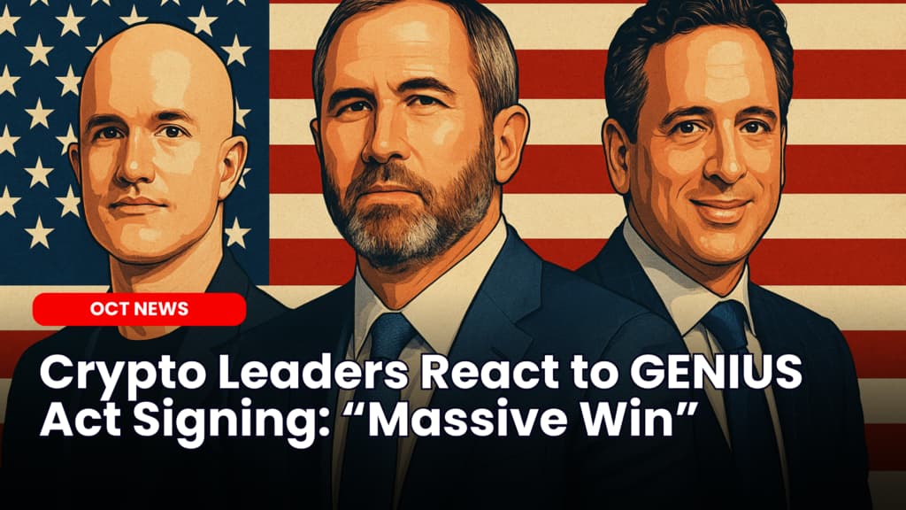 Crypto Leaders React to GENIUS Act Signing: “Massive Win”