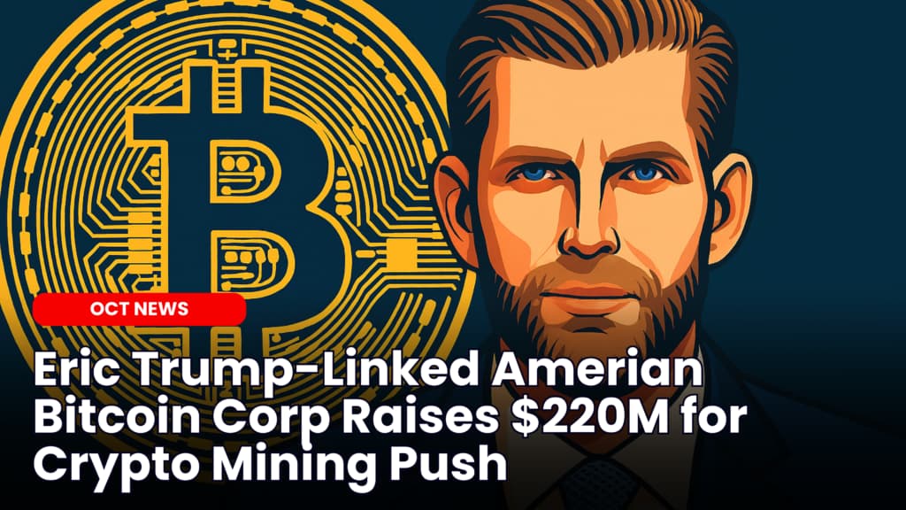 Eric Trump-Linked Amerian Bitcoin Corp Raises $220M for Crypto Mining Push