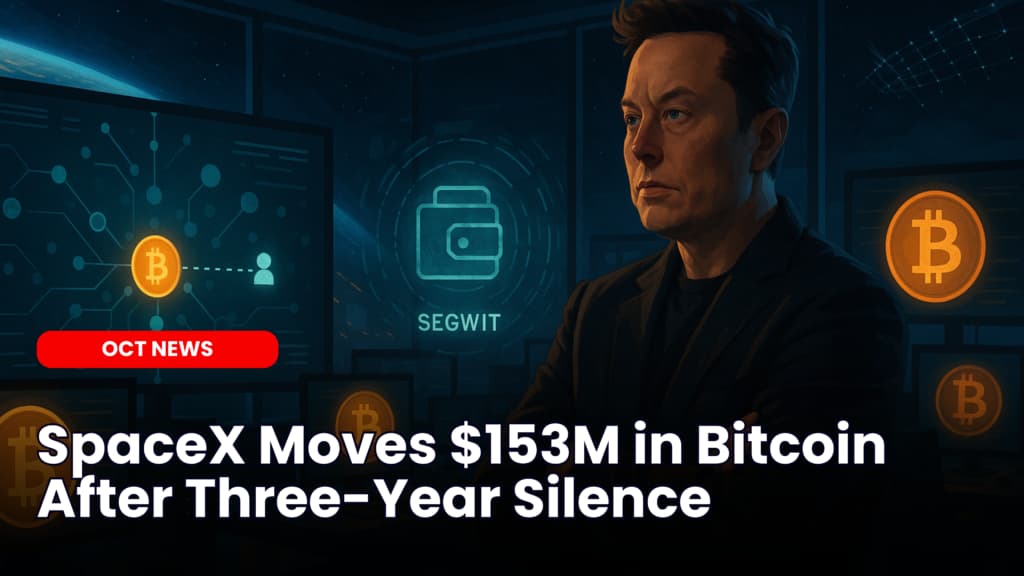 SpaceX Moves $153M in Bitcoin After Three-Year Silence