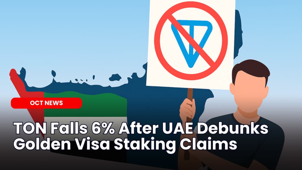 TON Falls 6% After UAE Debunks Golden Visa Staking Claims