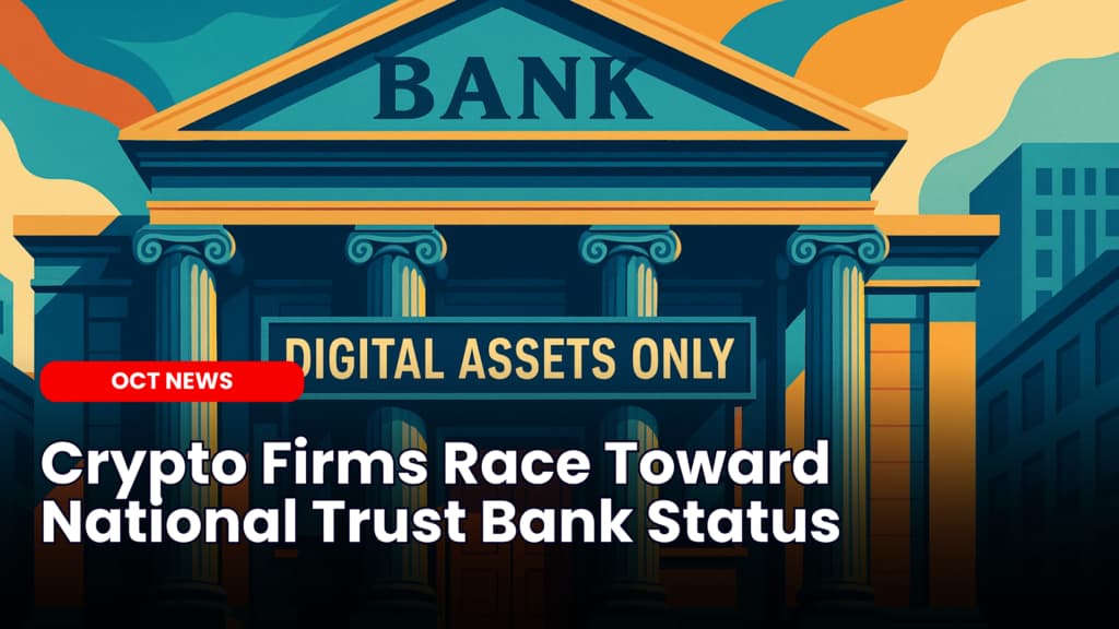 Crypto Firms Race Toward National Trust Bank Status Amid Push for Institutional Credibility