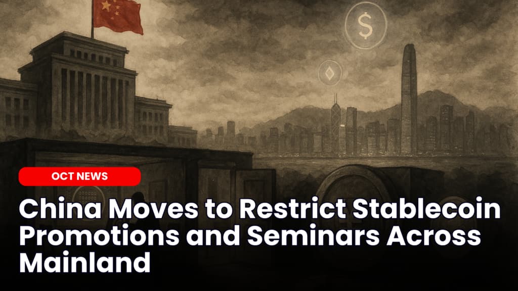 China Moves to Restrict Stablecoin Promotions and Seminars Across Mainland