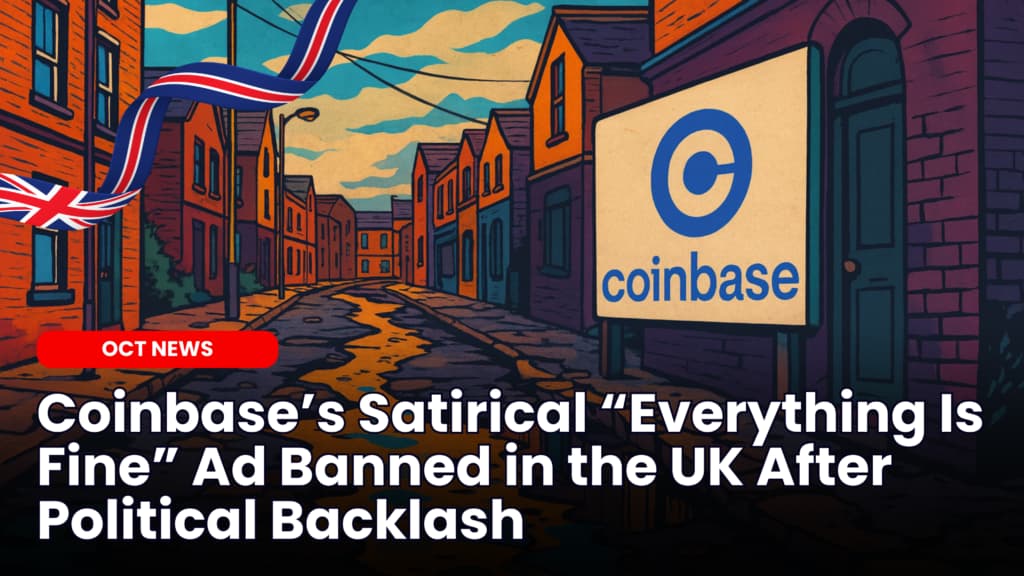 Coinbase’s Satirical “Everything Is Fine” Ad Banned in the UK After Political Backlash