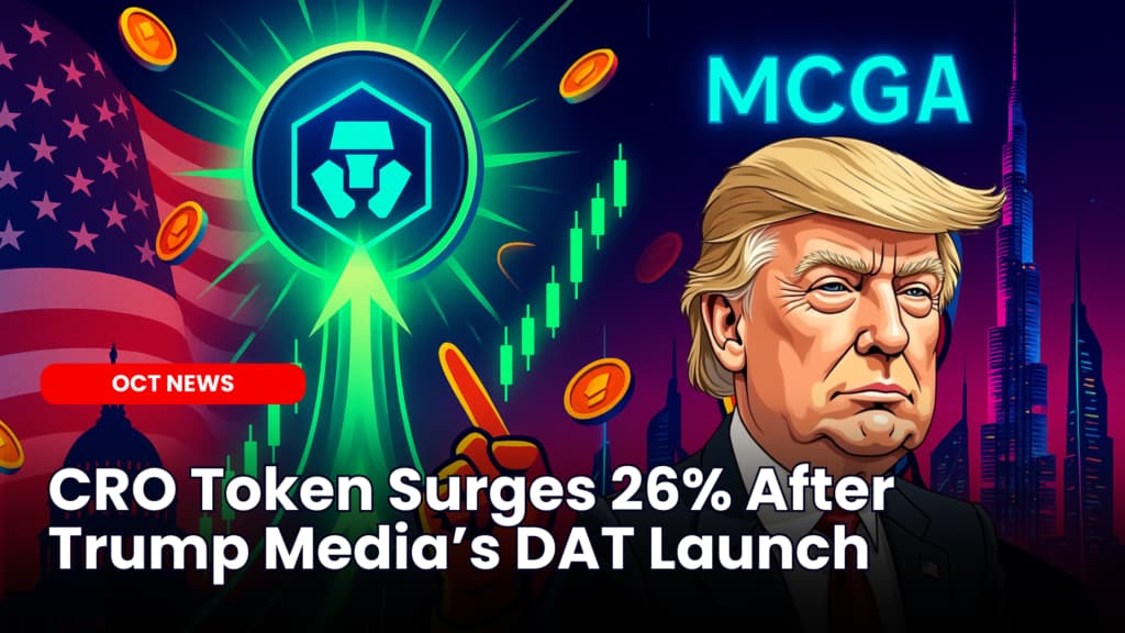 CRO Token Surges 26% After Trump Media’s DAT Launch image