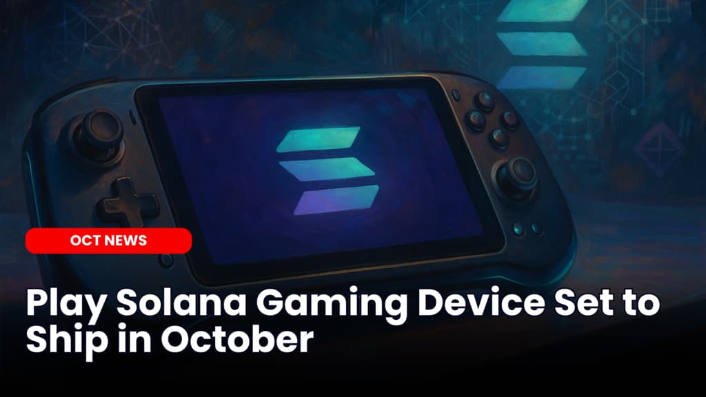 Play Solana Gaming Device Set to Ship in October image