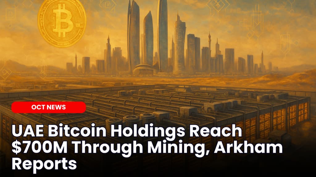 UAE Bitcoin Holdings Reach $700M Through Mining, Arkham Reports