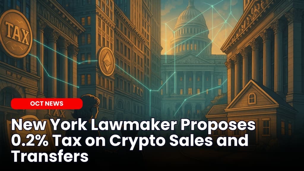 New York Lawmaker Proposes 0.2% Tax on Crypto Sales and Transfers