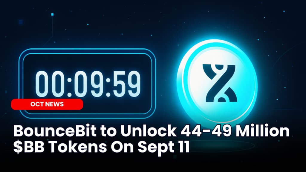 BounceBit to Unlock 44-49 Million $BB Tokens On Sept 11