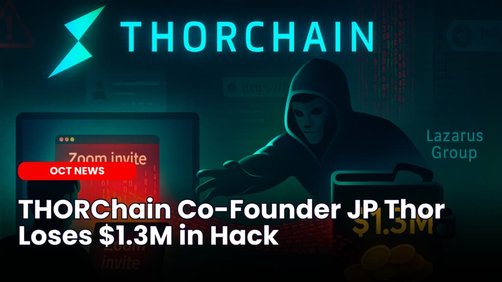 THORChain Co-Founder JP Thor Loses $1.3M in Hack image