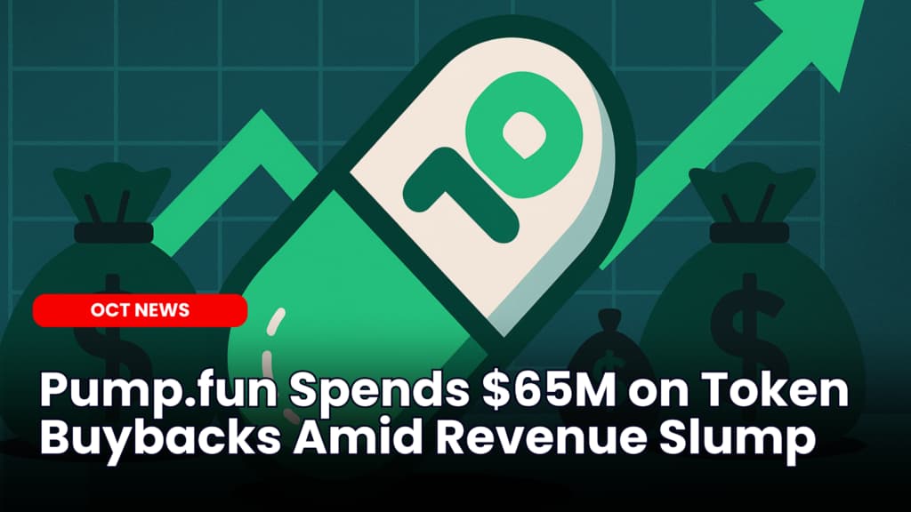 Pump.fun Spends $65M on Token Buybacks Amid Revenue Slump