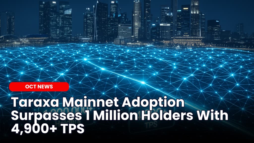 Taraxa Mainnet Adoption Hits 1 Million Holders