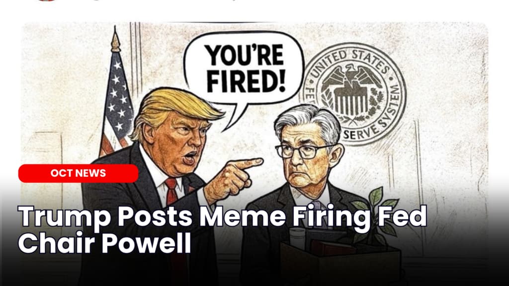 Trump Posts Meme Firing Fed Chair Powell