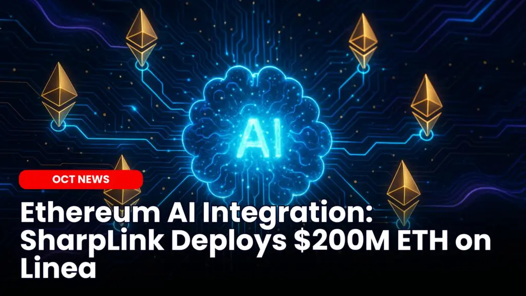 Ethereum AI Integration: SharpLink Deploys $200M ETH on Linea image