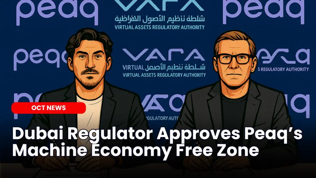 Dubai Regulator Approves Peaq’s Machine Economy Free Zone, Pioneering Onchain Robotics Framework