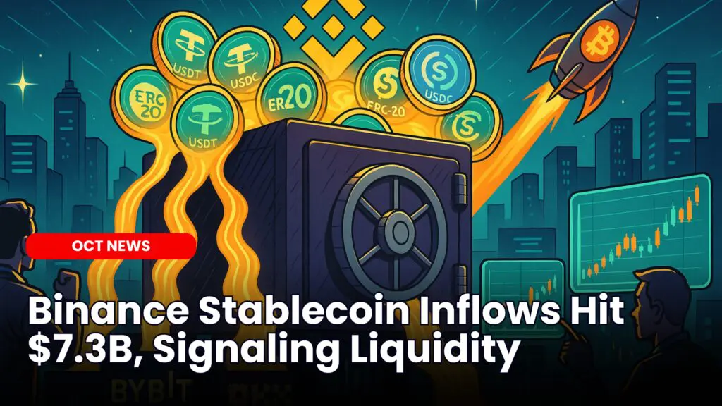 Binance Stablecoin Inflows Hit $7.3B, Signaling Renewed Liquidity