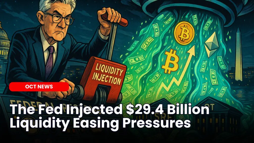 The Fed Injected $29.4 Billion Liquidity Easing Pressures