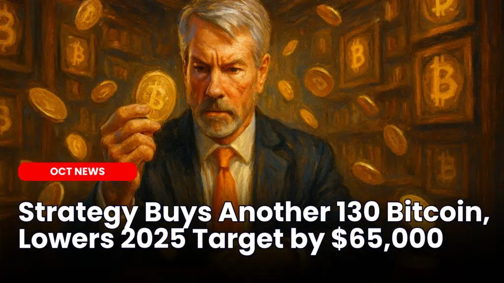 Strategy Buys Another 130 Bitcoin, Lowers 2025 Target by $65,000