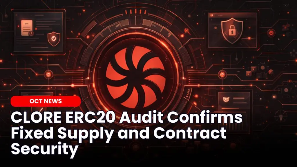 CLORE ERC20 Audit Confirms Fixed Supply and Contract Security image