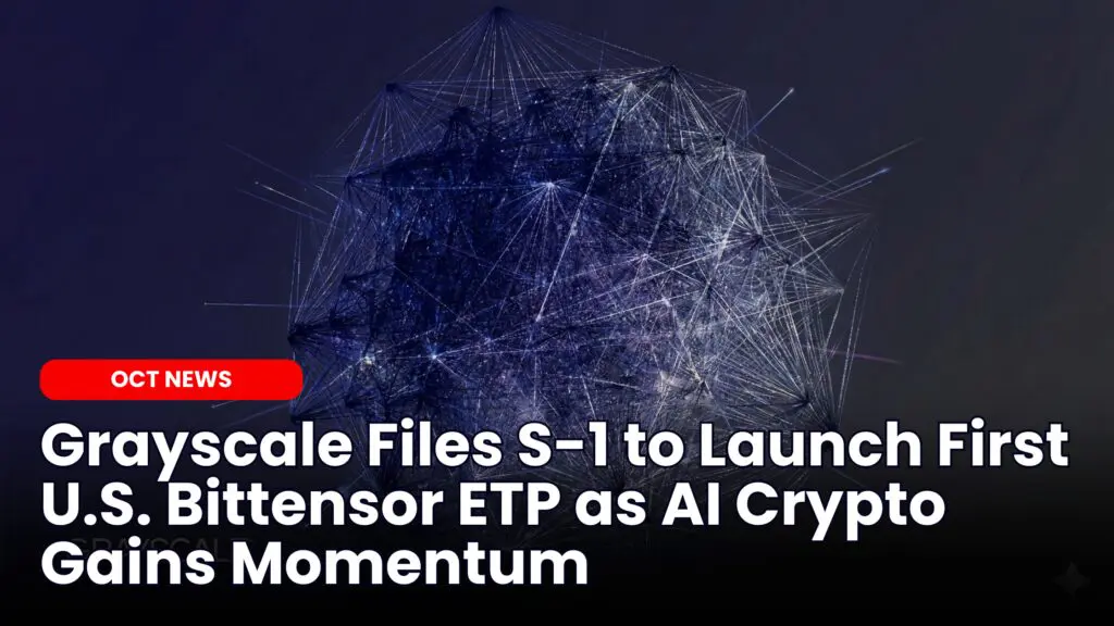 Grayscale Files S-1 to Launch First U.S. Bittensor ETP as AI Crypto Gains Momentum