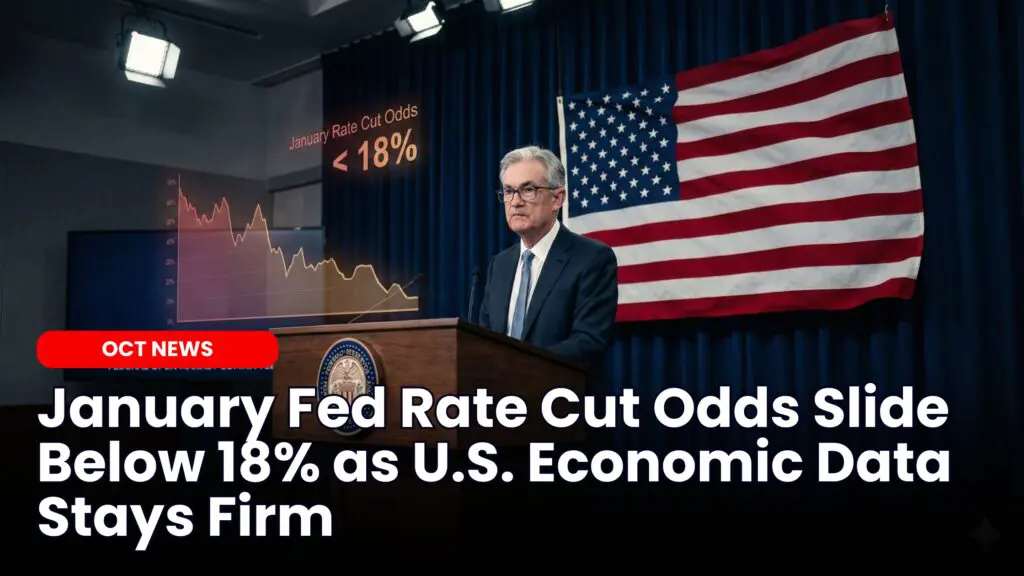 January Fed Rate Cut Odds Slide Below 18% as U.S. Economic Data Stays Firm