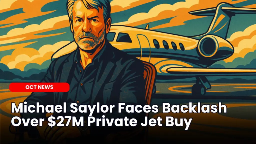Michael Saylor Faces Backlash Over $27M Private Jet Buy