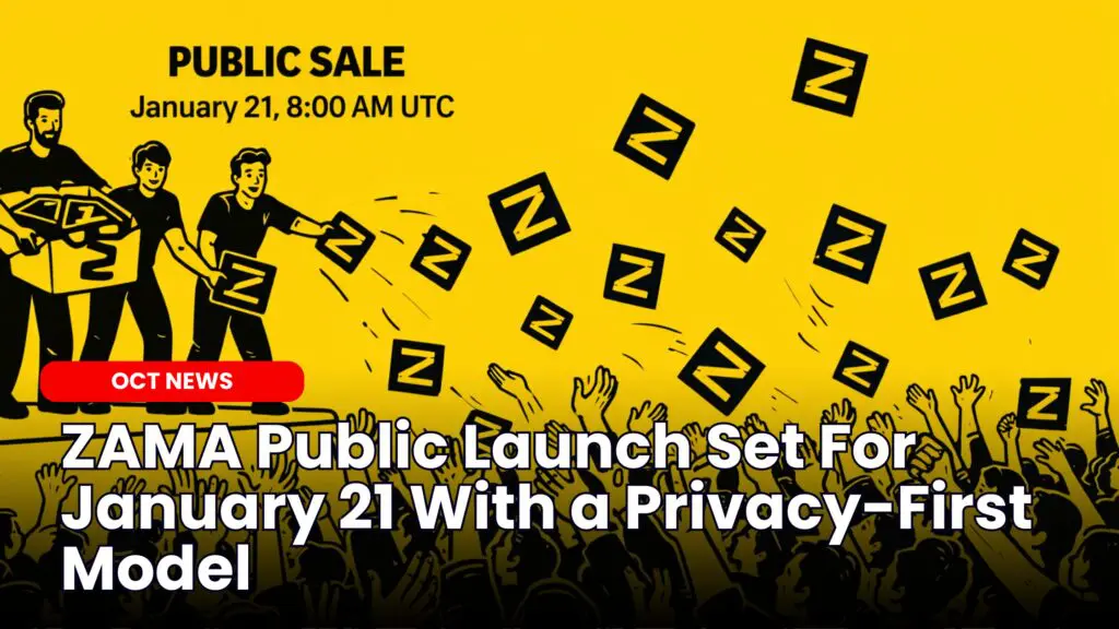 ZAMA Public Launch Set For January 21 With a Privacy-First Model