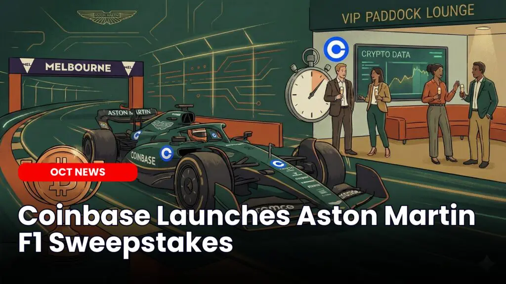 Coinbase Launches Aston Martin F1 Sweepstakes
