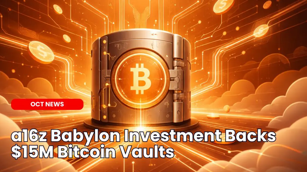 a16z Babylon Investment Backs $15M Bitcoin Vaults