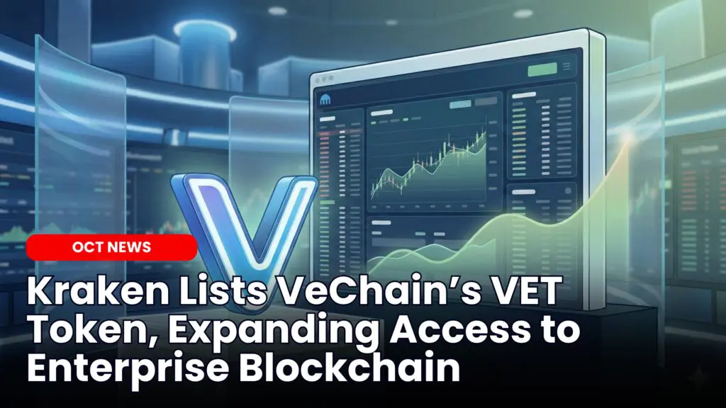 Kraken Lists VeChain’s VET Token
