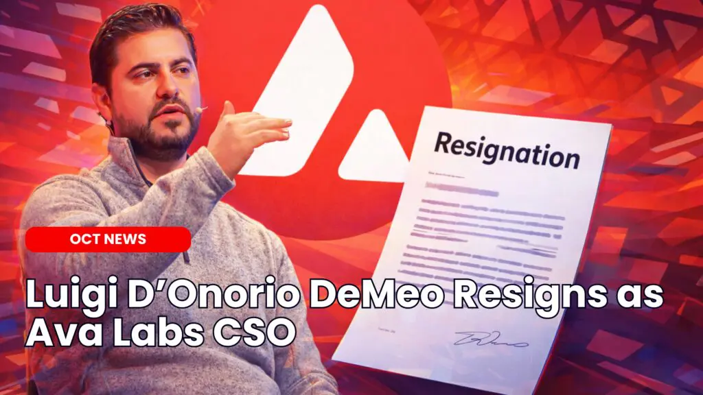 Luigi D’Onorio DeMeo Resigns as Ava Labs CSO