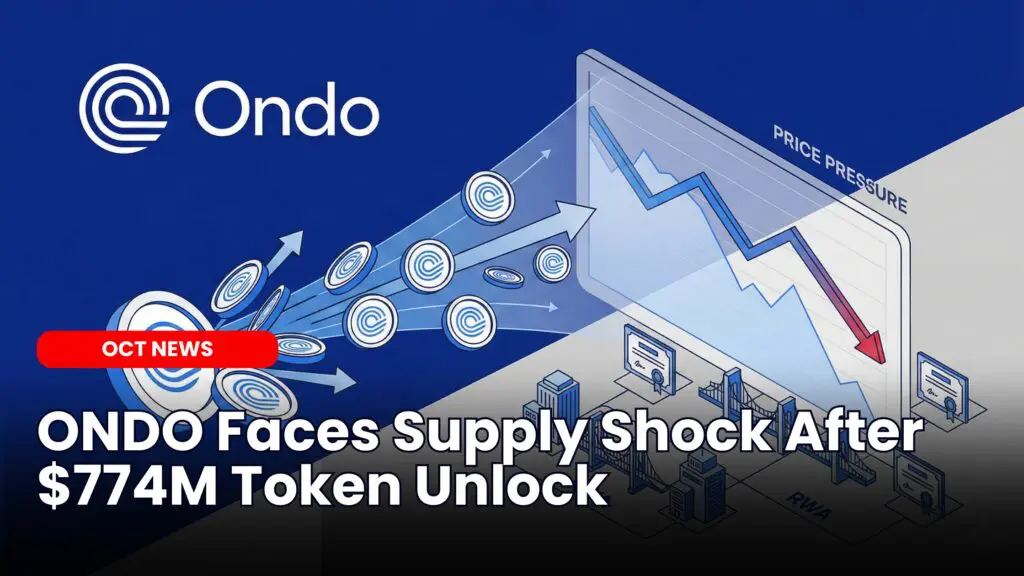 ONDO Faces Supply Shock After $774M Token Unlock