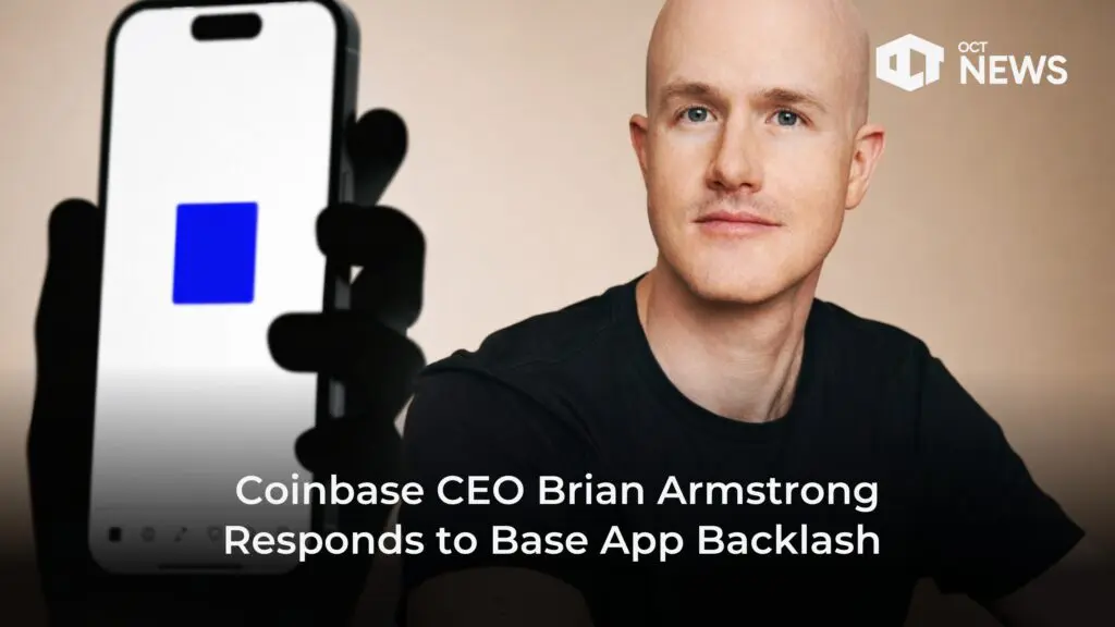 Coinbase CEO Brian Armstrong Responds to Base App Backlash image